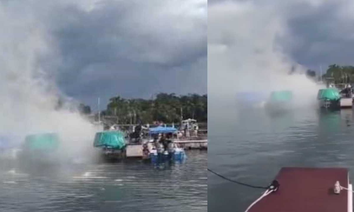 Marinos lesionados en Cozumel.