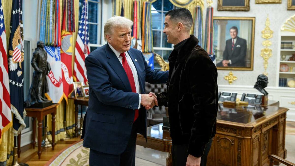 Cristiano Ronaldo se reúne con Trump.