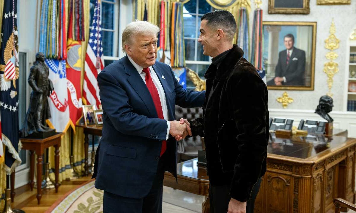 Cristiano Ronaldo se reúne con Trump.