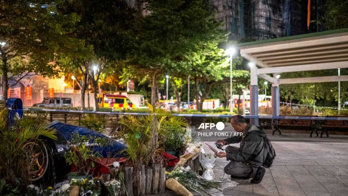 Sube cifra de muertos por incendio en Hong Kong.