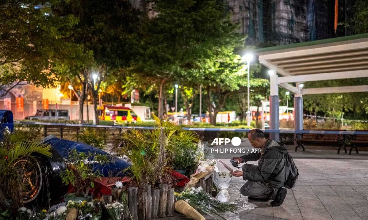 Sube cifra de muertos por incendio en Hong Kong.