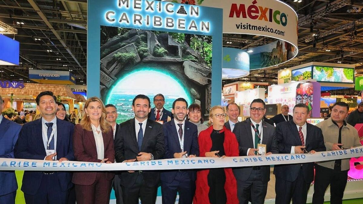 Pabellón de Caribe Mexicano en la WTM Londres 2025.