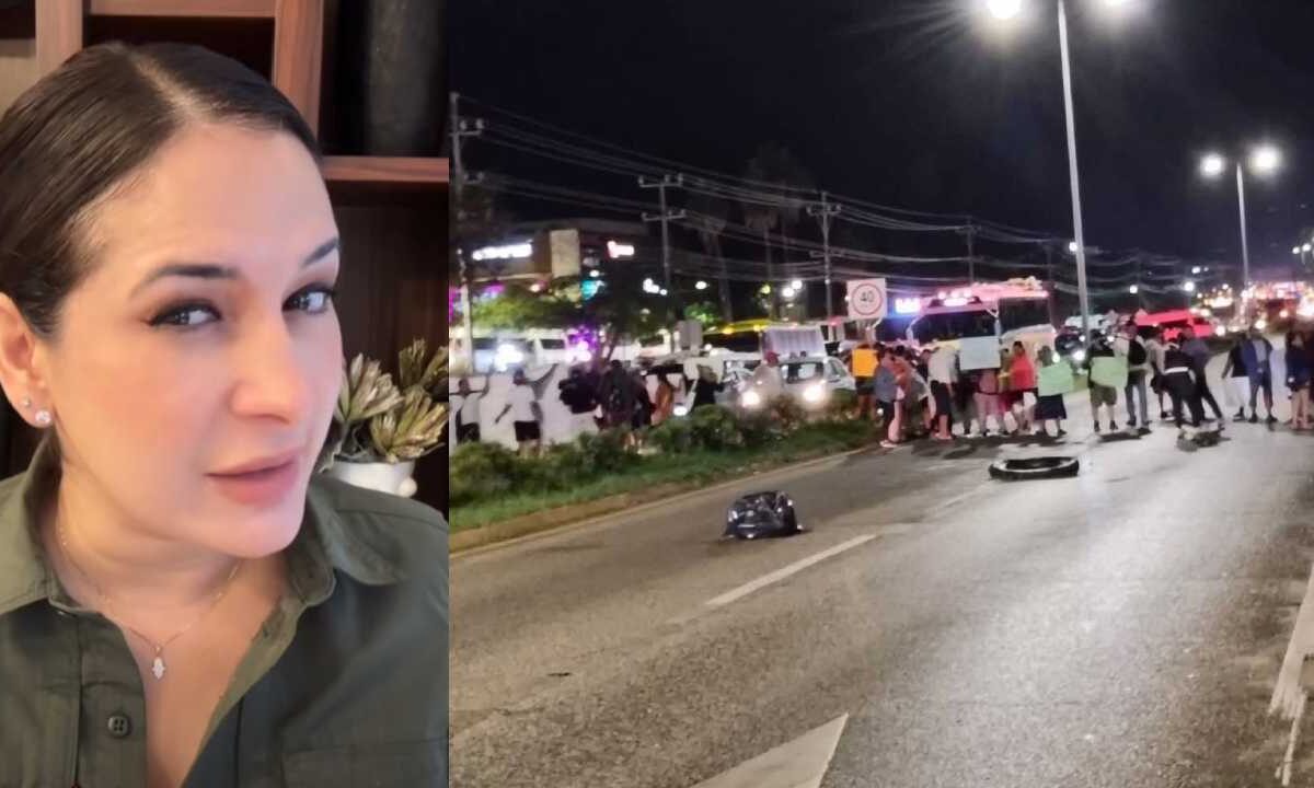 La presidenta municipal de Playa del Carmen condenó el bloqueo.