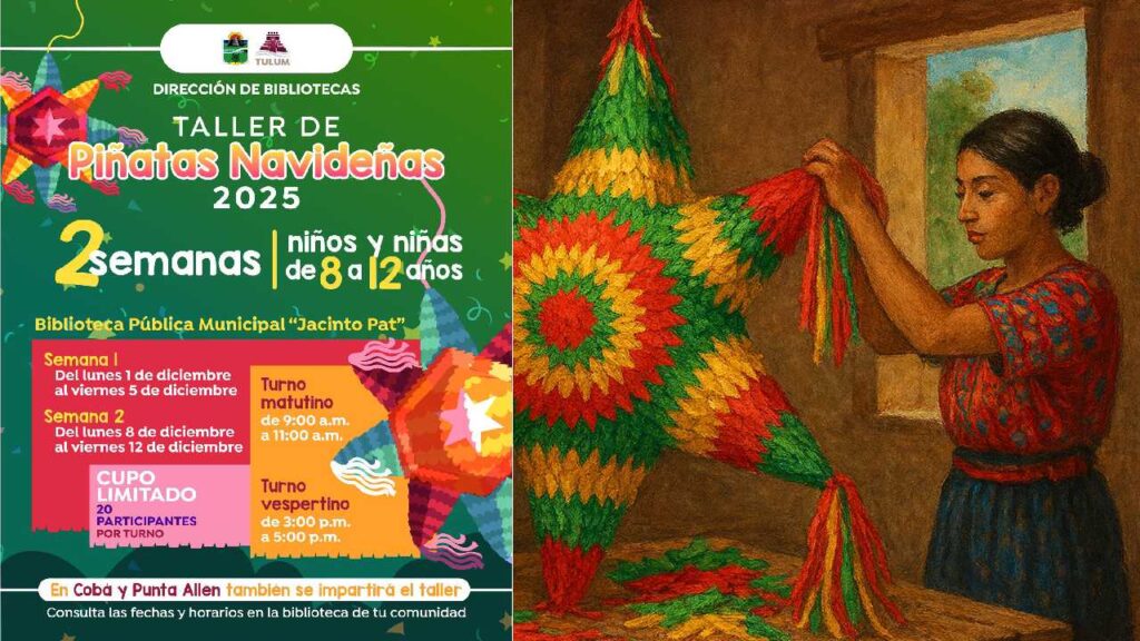 Temporada de piñatas navideñas.