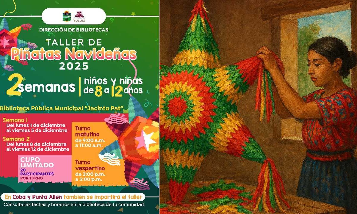 Temporada de piñatas navideñas.