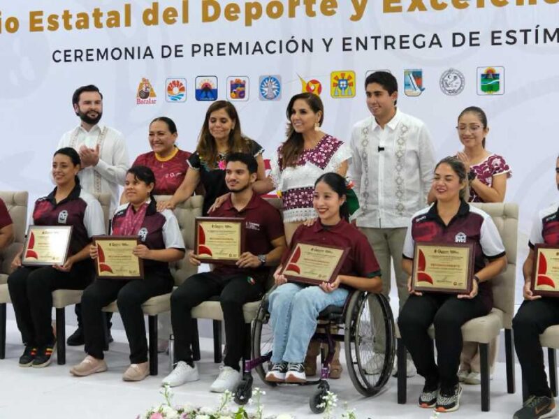 Estos fueron las y los ganadores del Premio Estatal del Deporte 2025 en Quintana Roo