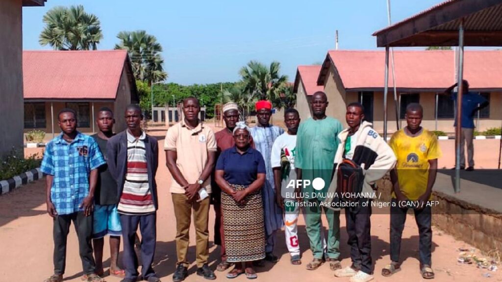 Estudiantes secuestrados en Nigeria.