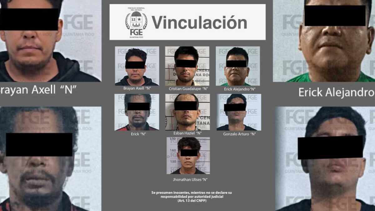 Logra FGE vinculación contra siete.