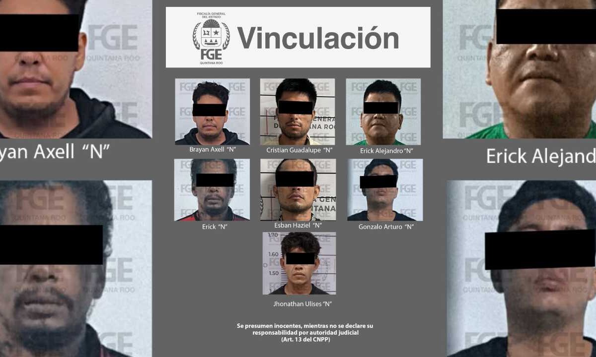 Logra FGE vinculación contra siete.