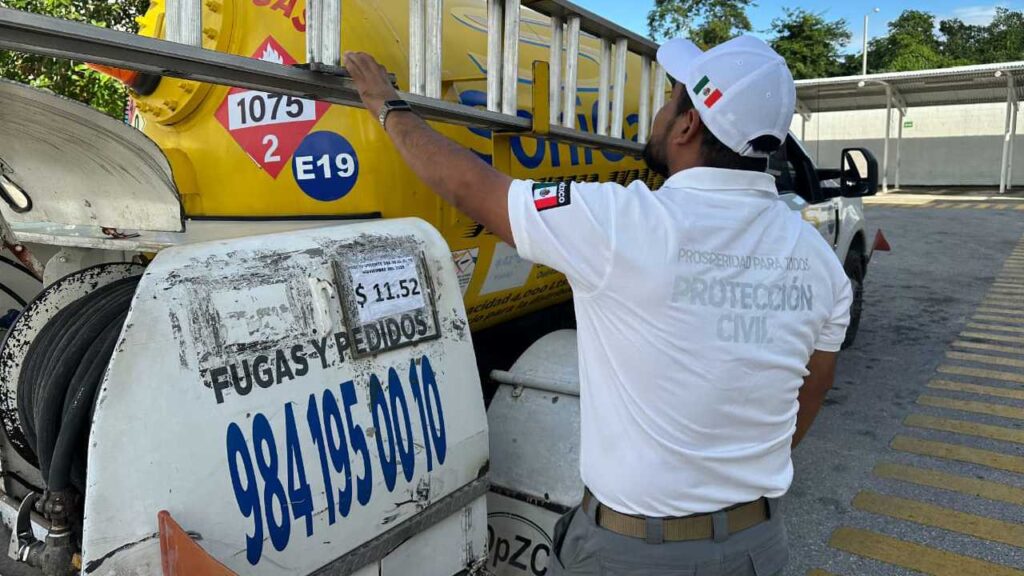Verifican seguridad en manejo de gas LP.