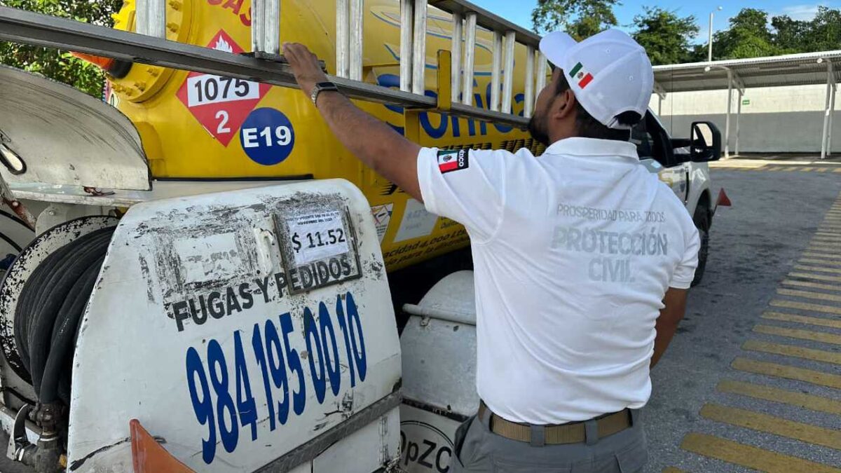 Verifican seguridad en manejo de gas LP.