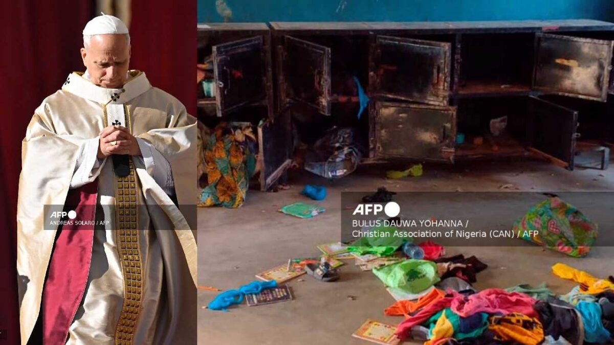 El santo padre pide liberar a secuestrados en Nigeria.