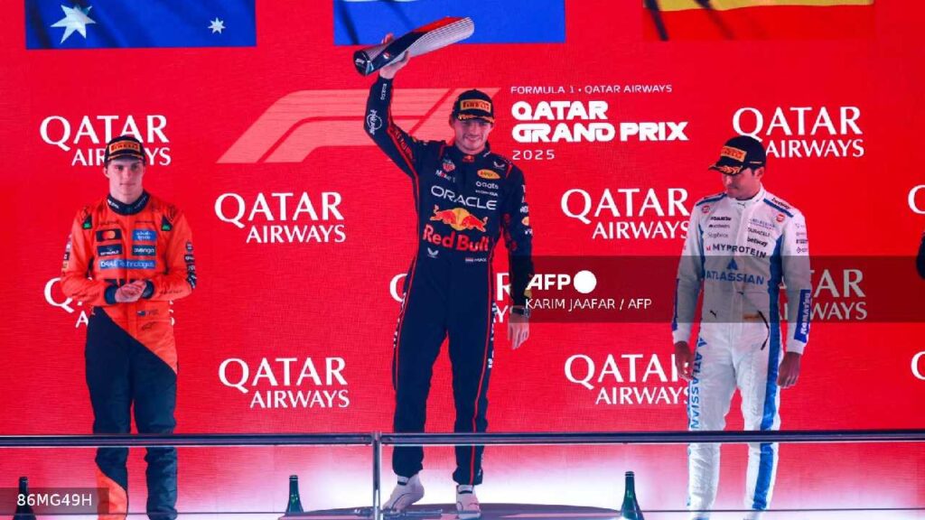 Max Verstappen ganó en Qatar.