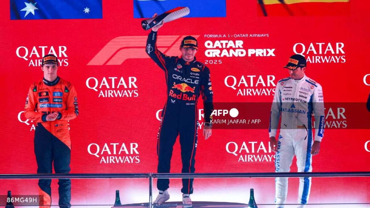 Max Verstappen ganó en Qatar.