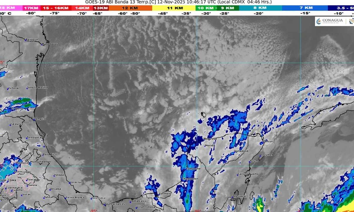 Prevén un día fresco y con lluvias.