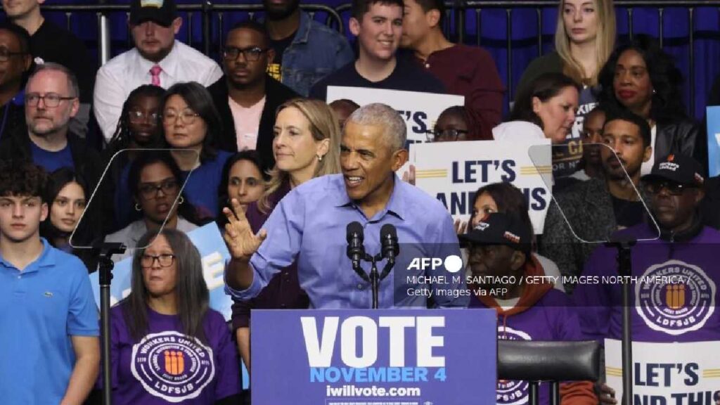 Barack Obama en campaña.