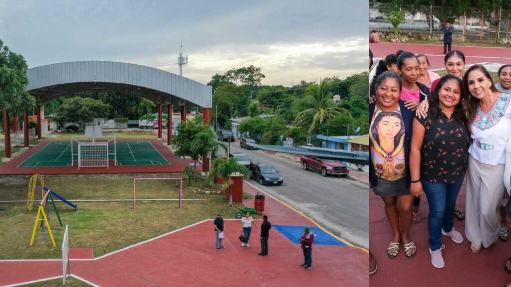 Mara Lezama entrega parque.