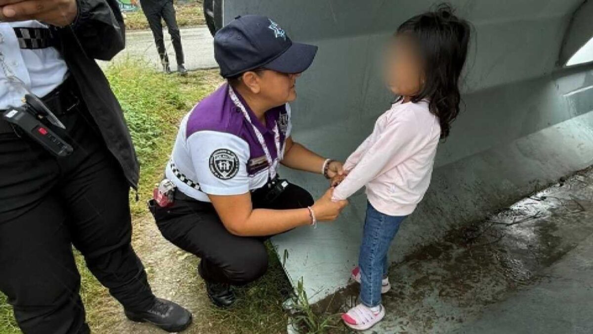 Menor de edad rescatada.