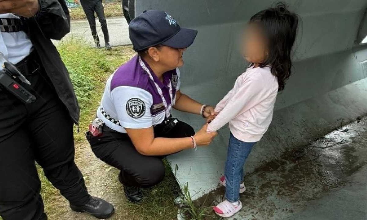 Menor de edad rescatada.