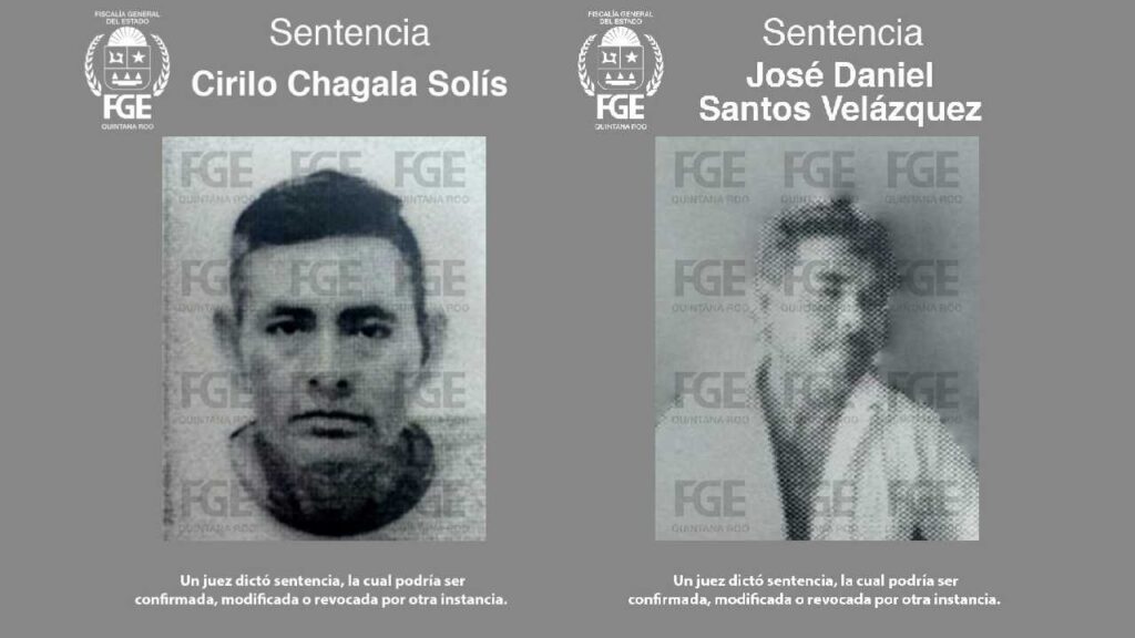 Sentencias condenatorias en Cancún.