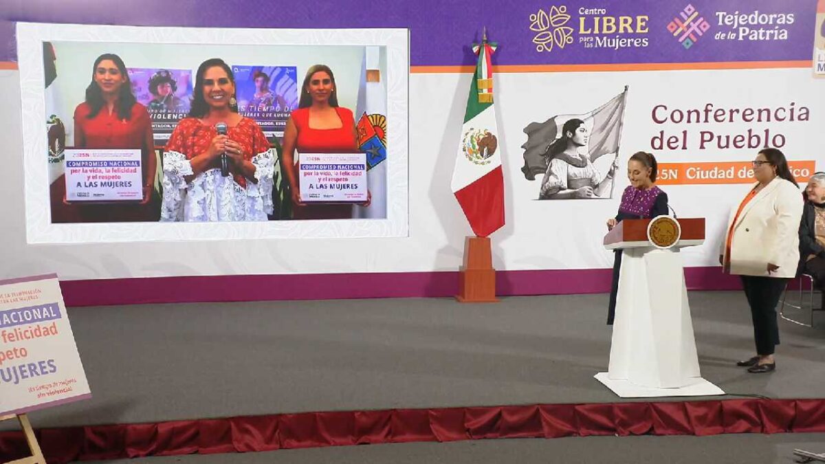 Mara Lezama a favor de la mujer.