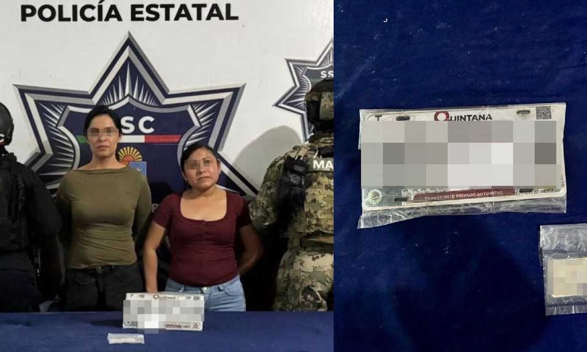 Detienen a dos mujeres en Cancún.