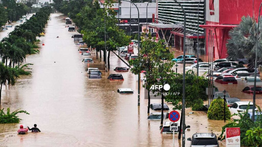 Vietnam bajo el agua.