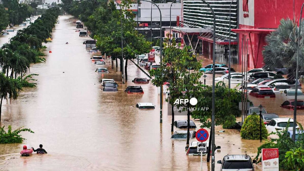 Vietnam bajo el agua.