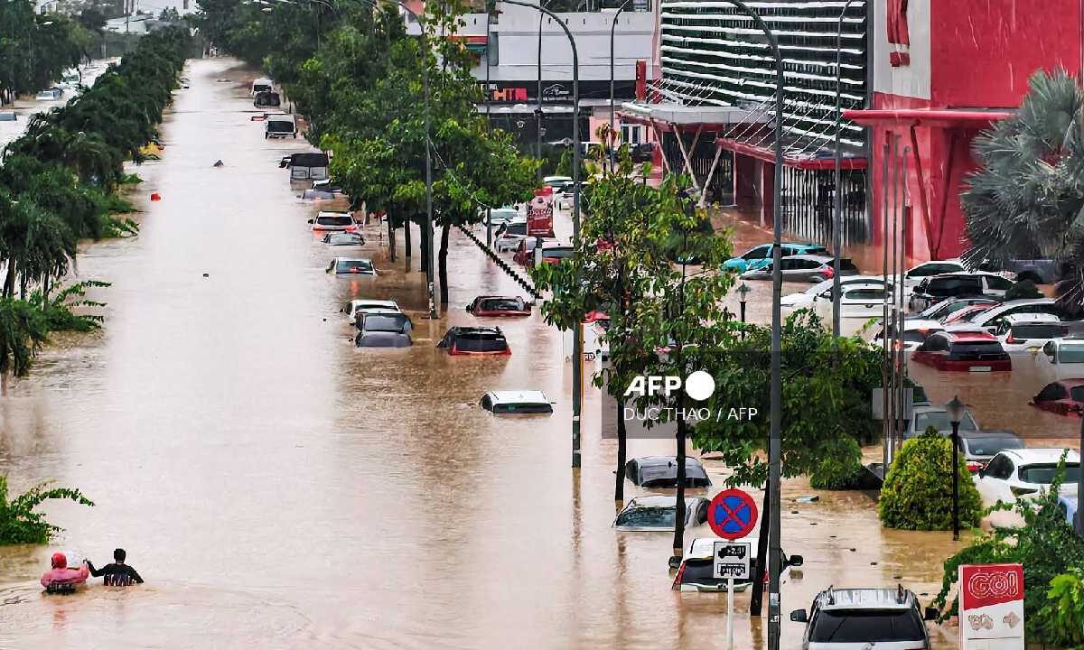 Vietnam bajo el agua.