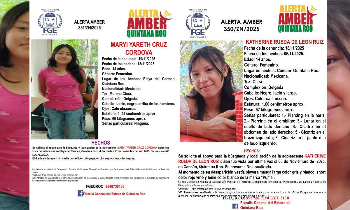 Desaparecen 2 adolescentes.