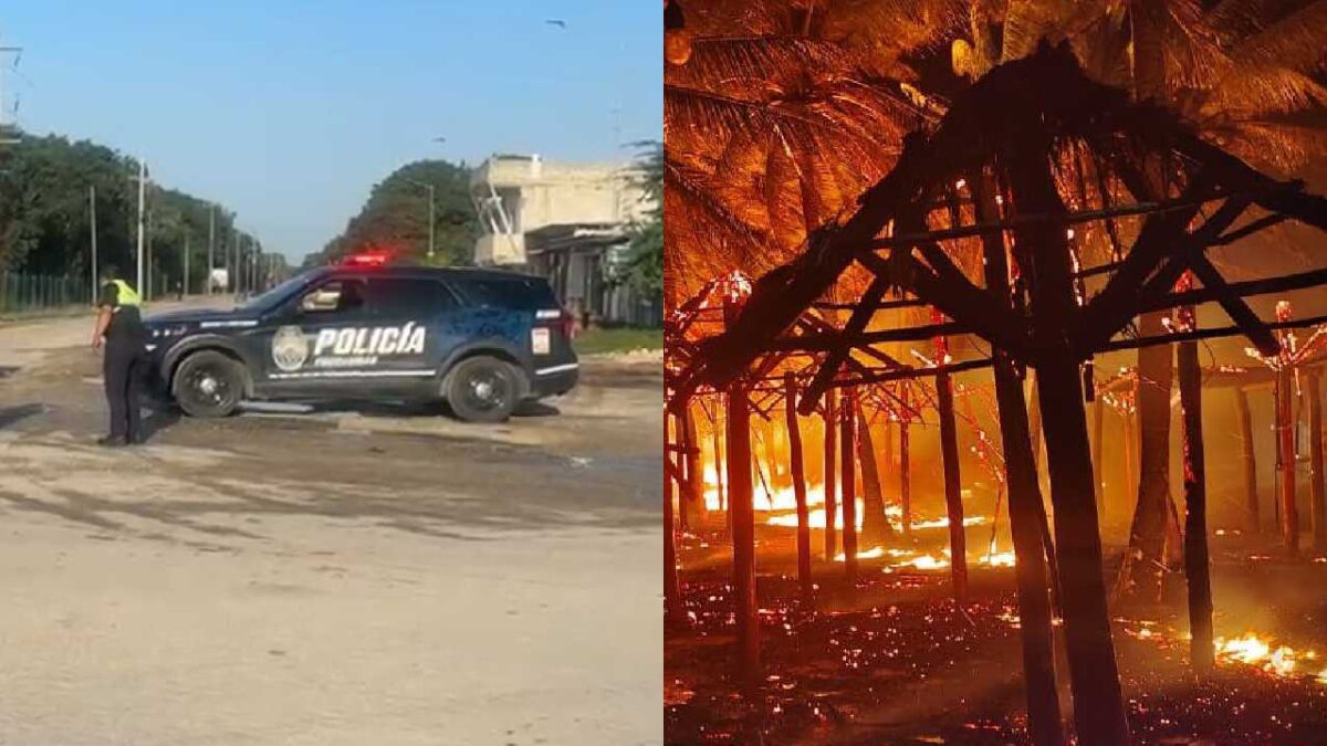 Últimas noticias. Incendio Mahahual ejecutados Playa.