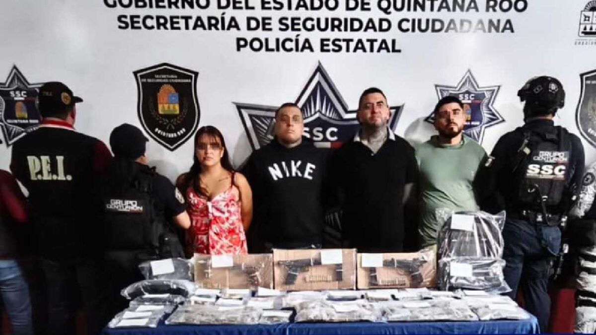 Los detenidos tenían drogas y armas.