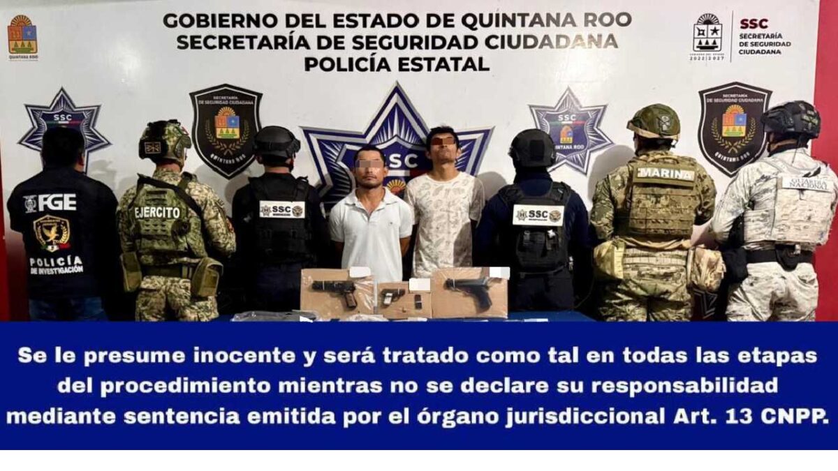 Detenidos en Villas Otoch Paraíso.