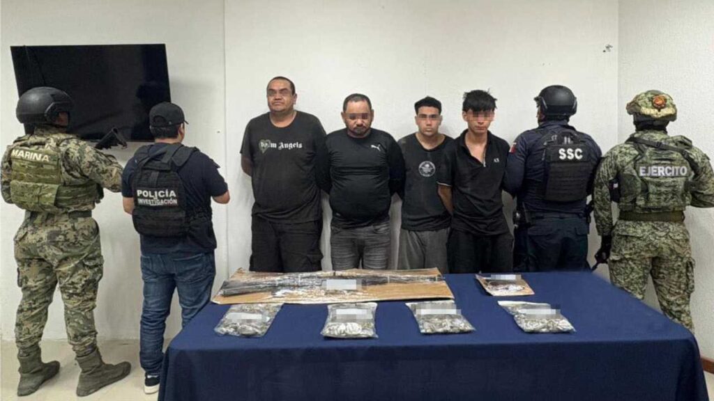 Cinco fueron los detenidos.