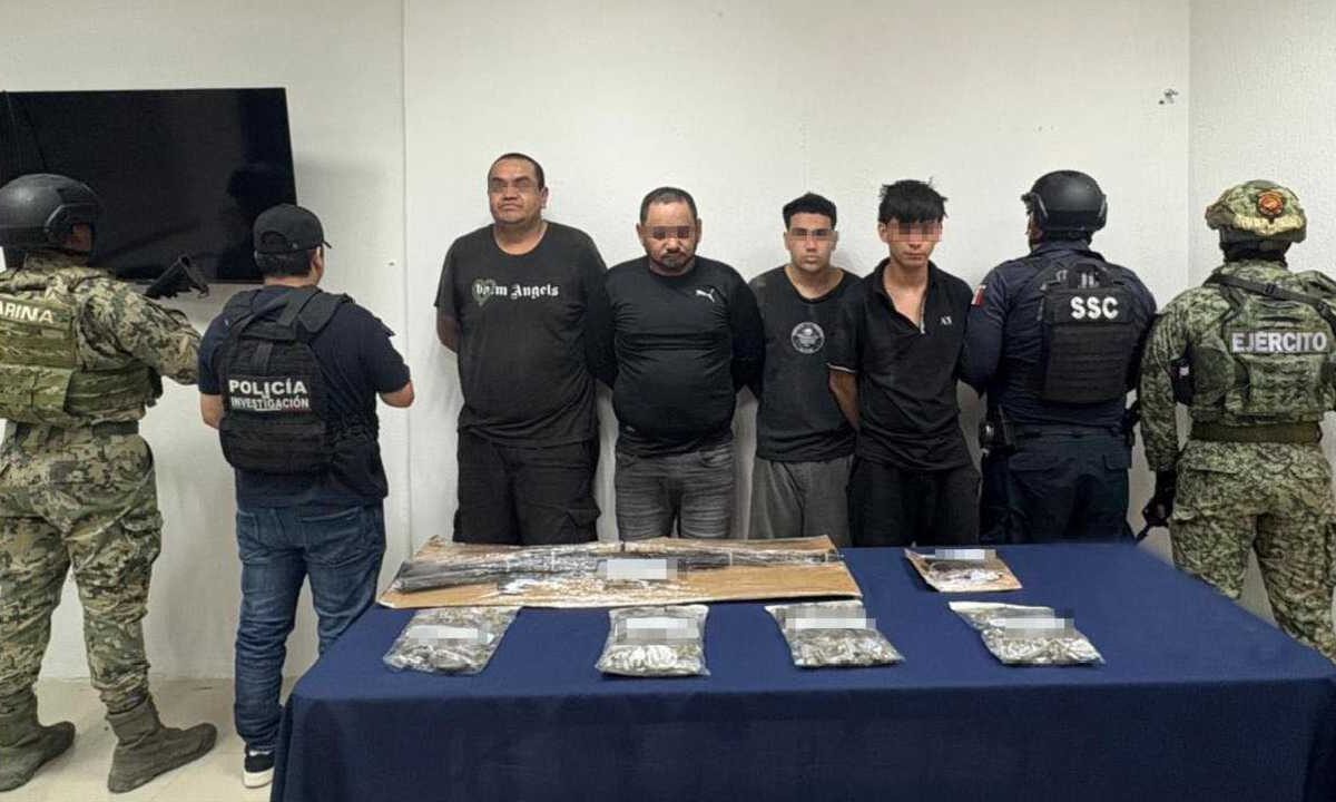 Cinco fueron los detenidos.