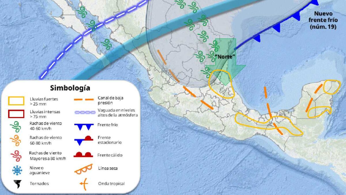 Prevén domingo caluroso con nublados.