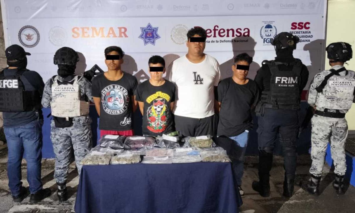 Caen 4 por narcomenudeo.