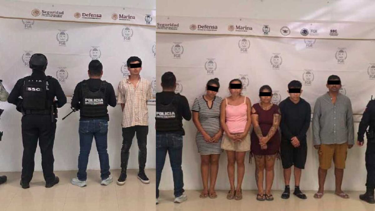 Estos son los detenidos.