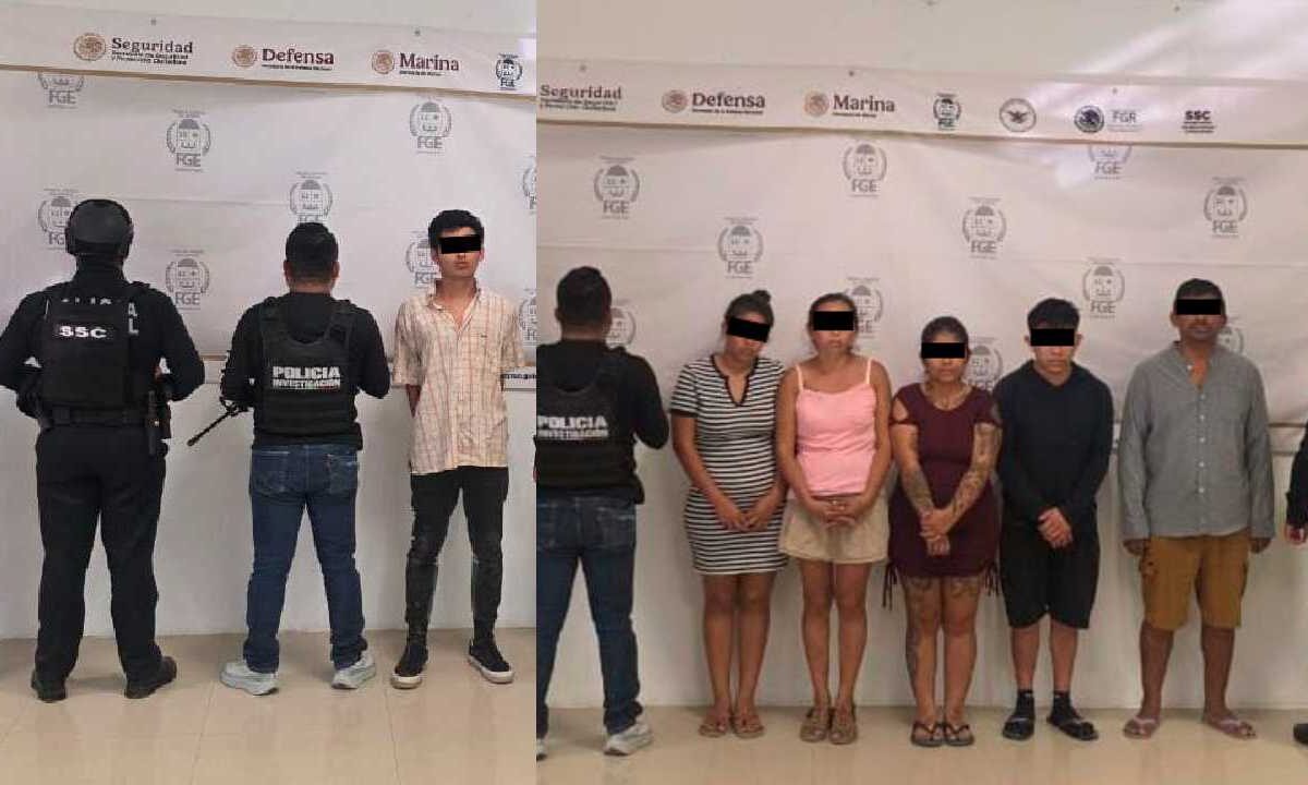 Estos son los detenidos.