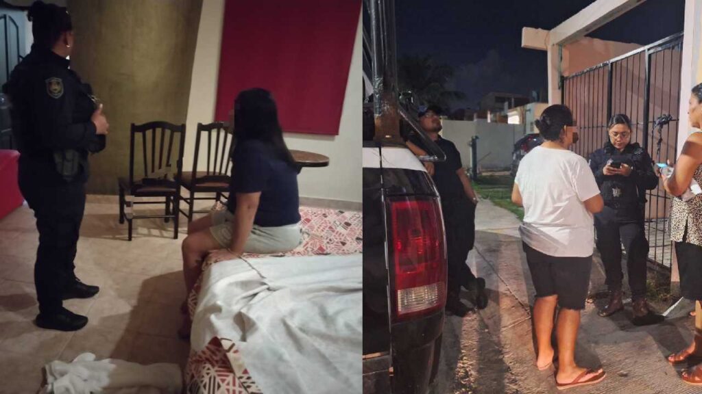 Policías estatales en acción.