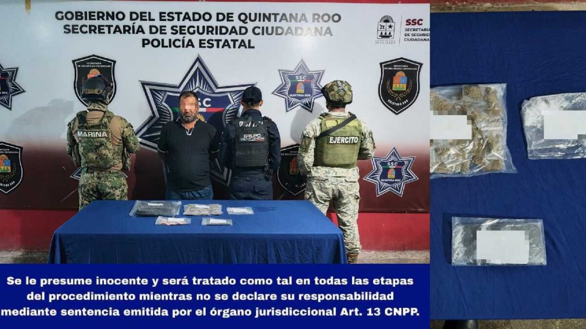 Al detenido le hallaron drogas.