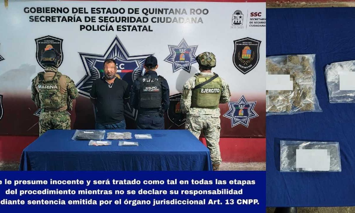 Al detenido le hallaron drogas.