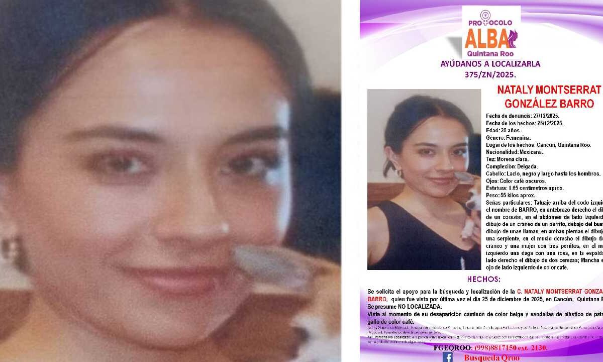 Nataly Montserrat González Barro fue hallada sin vida.