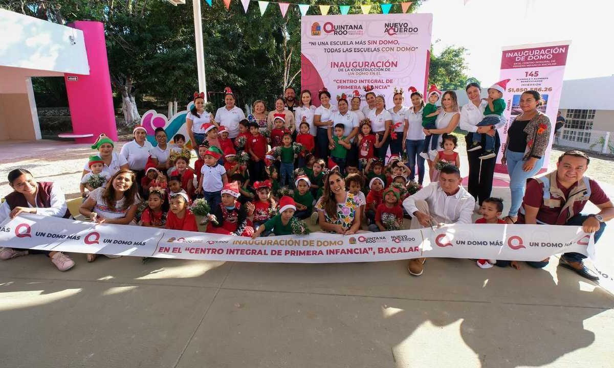 Mara Lezama en pro de la niñez.