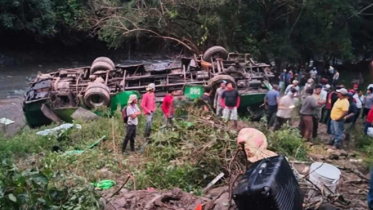 Accidente de camión en Veracruz deja ocho muertos.