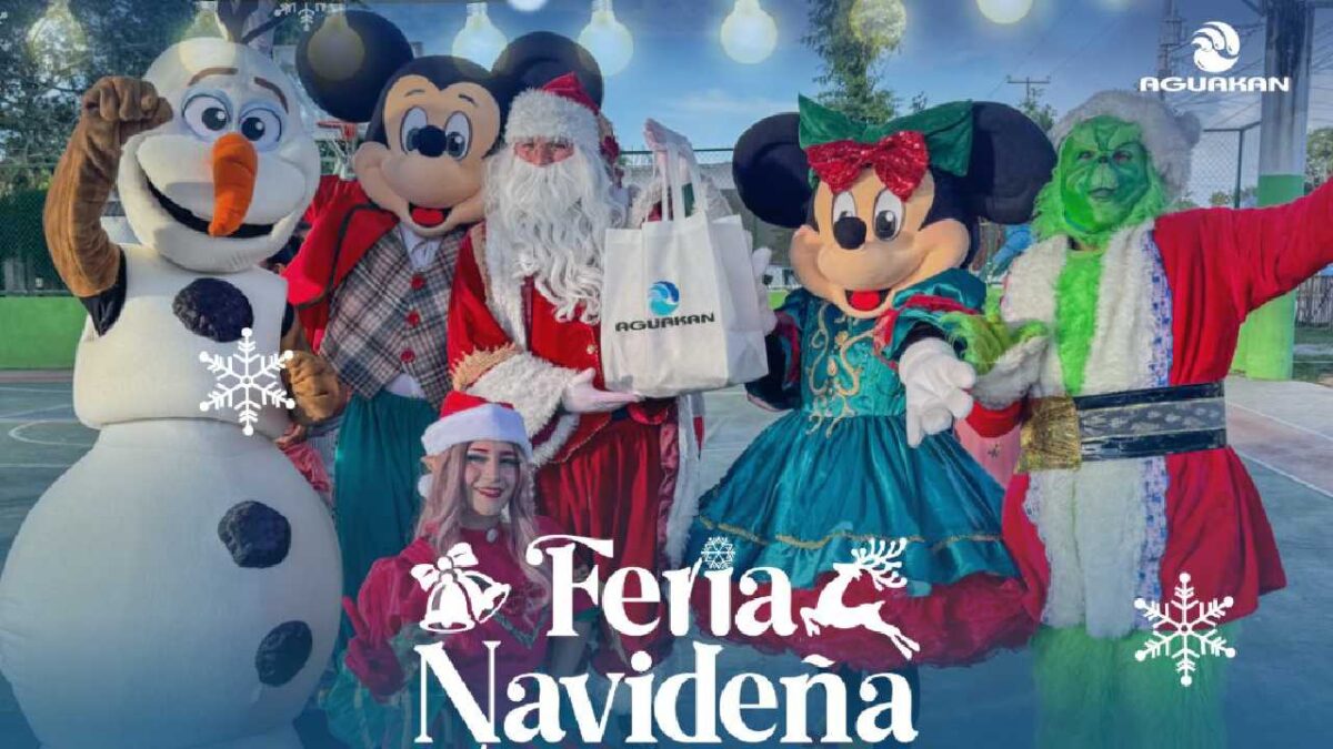 Todo listo para las celebraciones de Navidad.