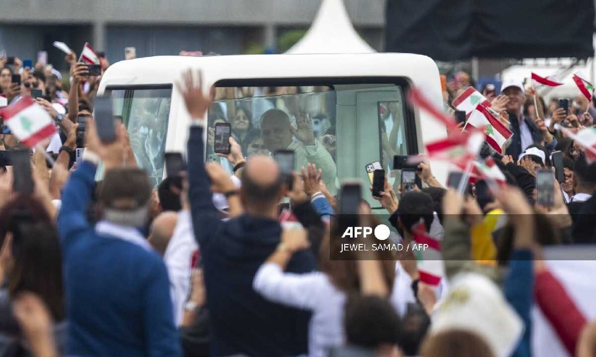 El pontífice estuvo en Beirut.