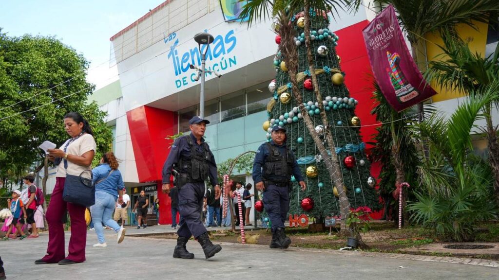 Policía de Cancún refuerza vigilancia durante el Operativo Guadalupe-Reyes