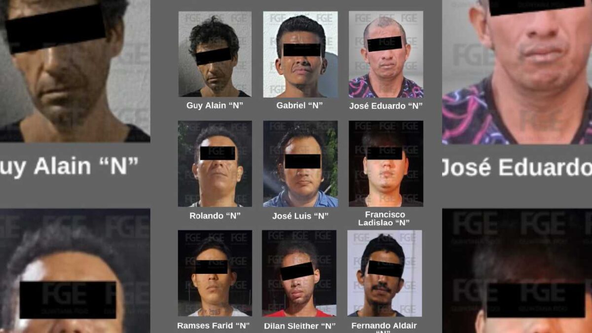 Vinculación a proceso contra 9 en Cancún.