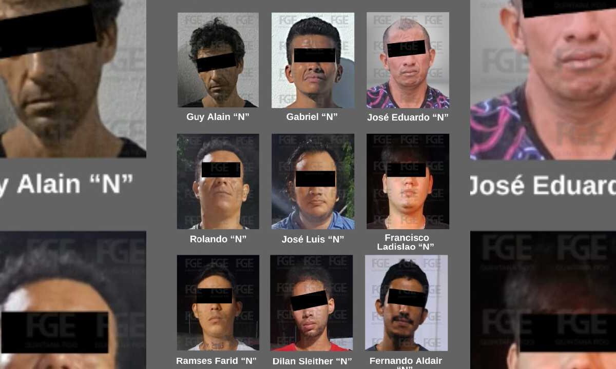 Vinculación a proceso contra 9 en Cancún.